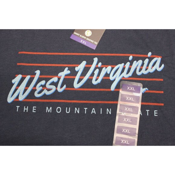 State of Mine men's West Virginia graphic‎ print crew neck short sleeve t-shirt - Picture 6 of 9